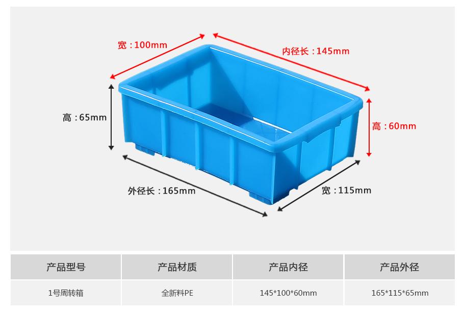 轩盛塑业1号塑料周转箱